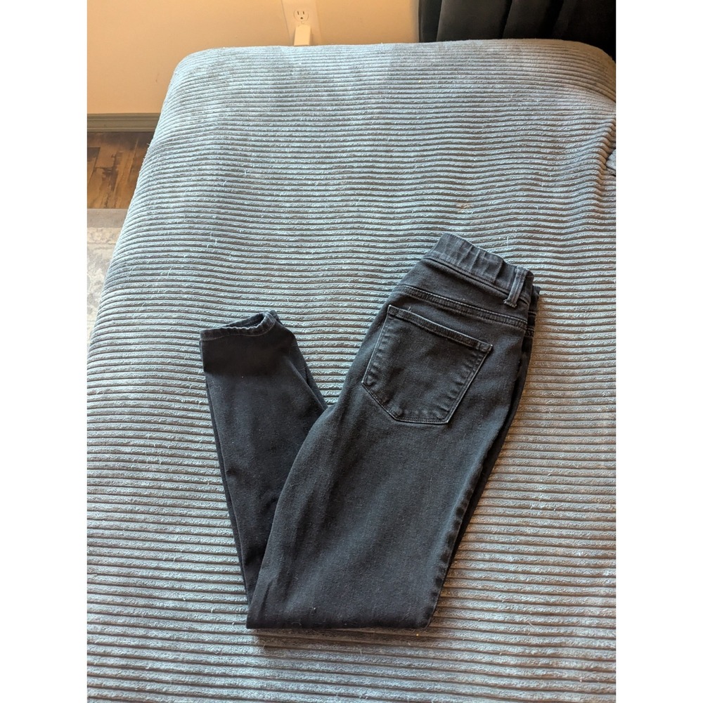 Maurices Jeans Women's Sz M Reg Black Super High Rise Skinny Jegging Denim Flex